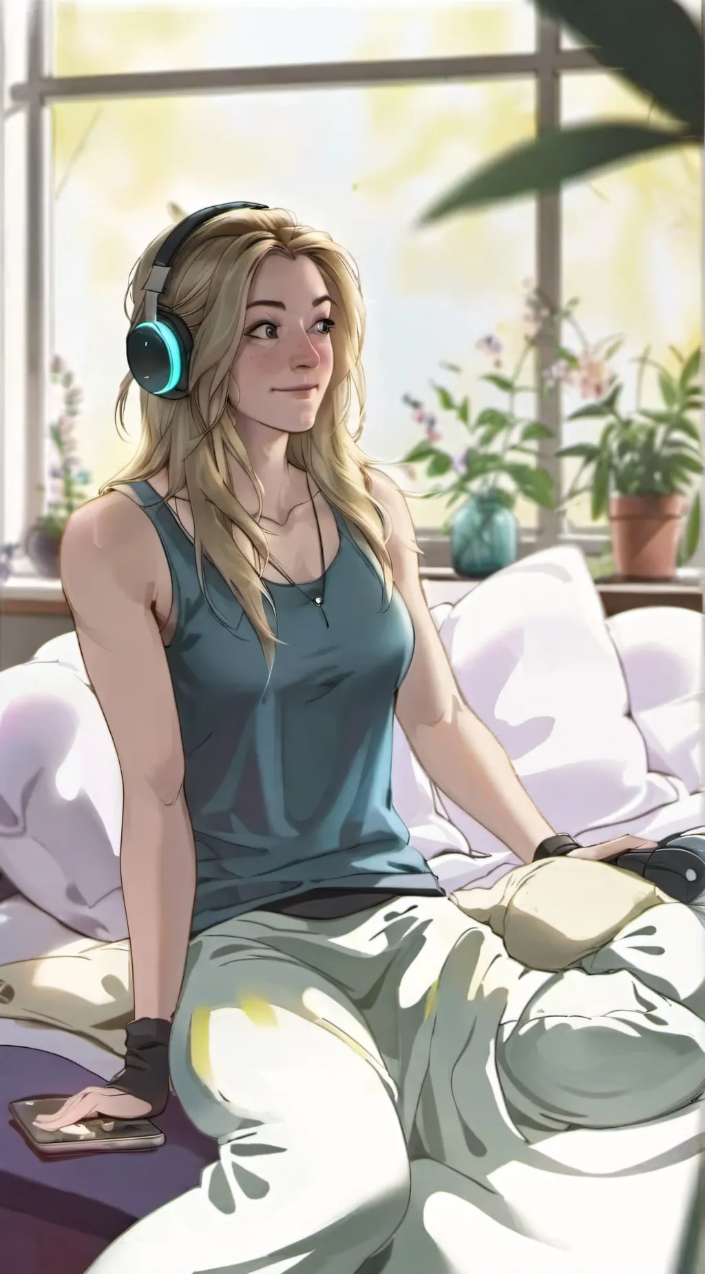 ai character: Mira  background