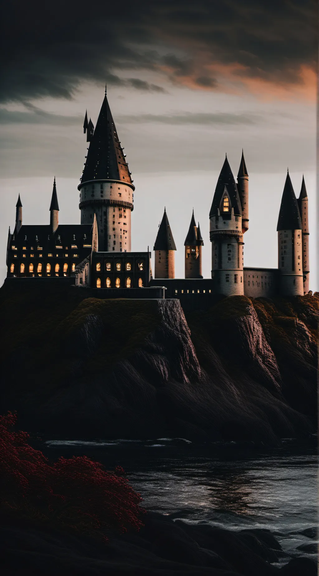 ai character: Hogwarts  background