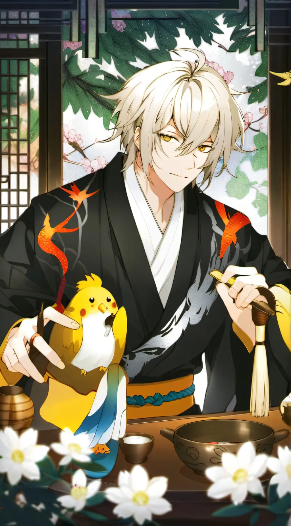 ai character: YOU legend hashira background