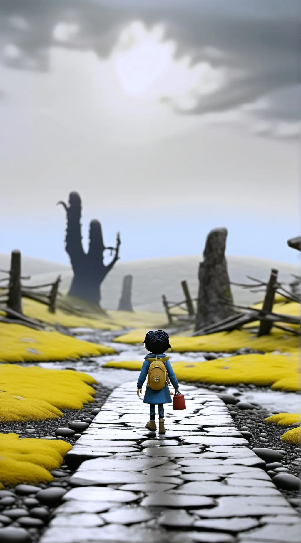 ai character: Coraline background