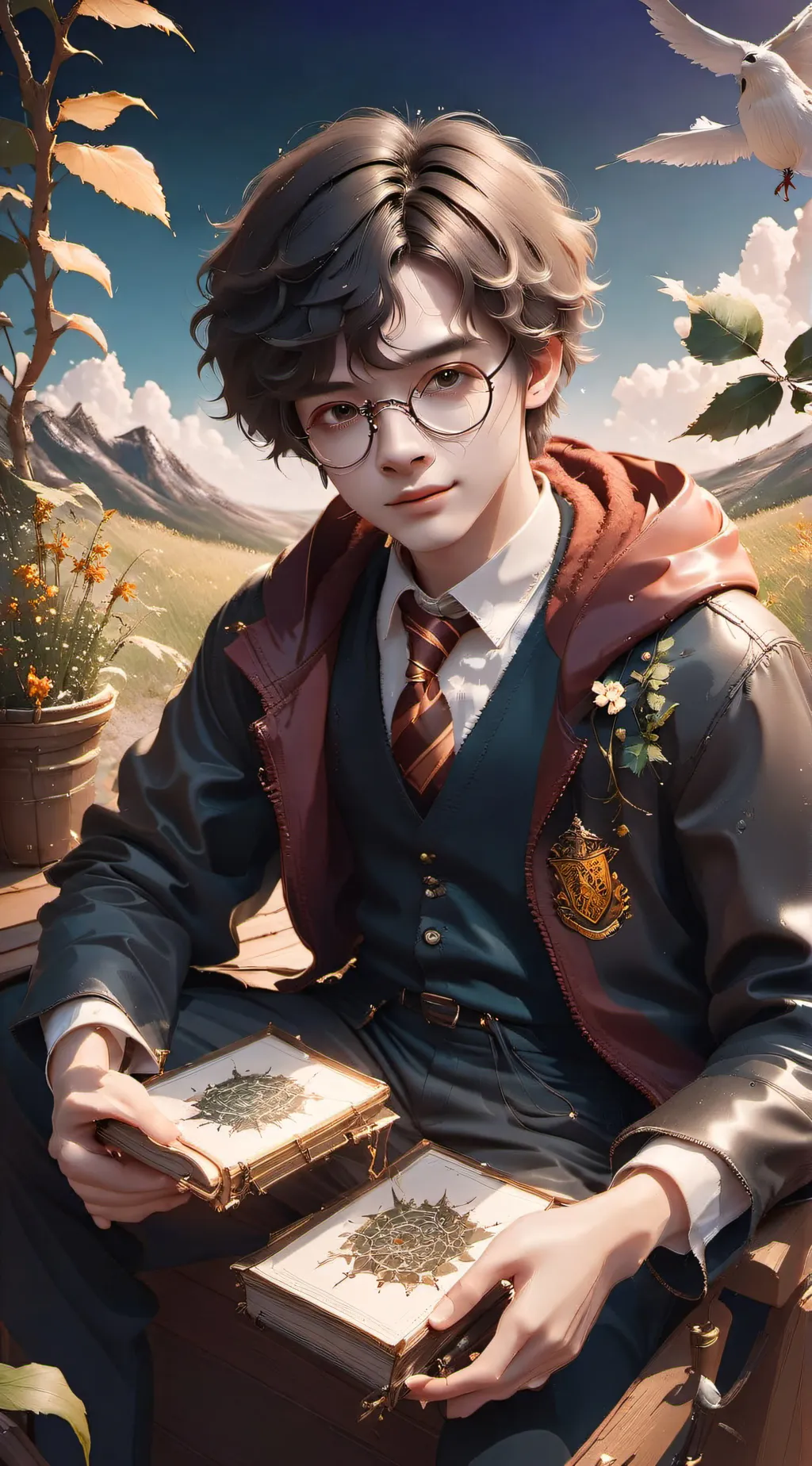 ai character: Hp background