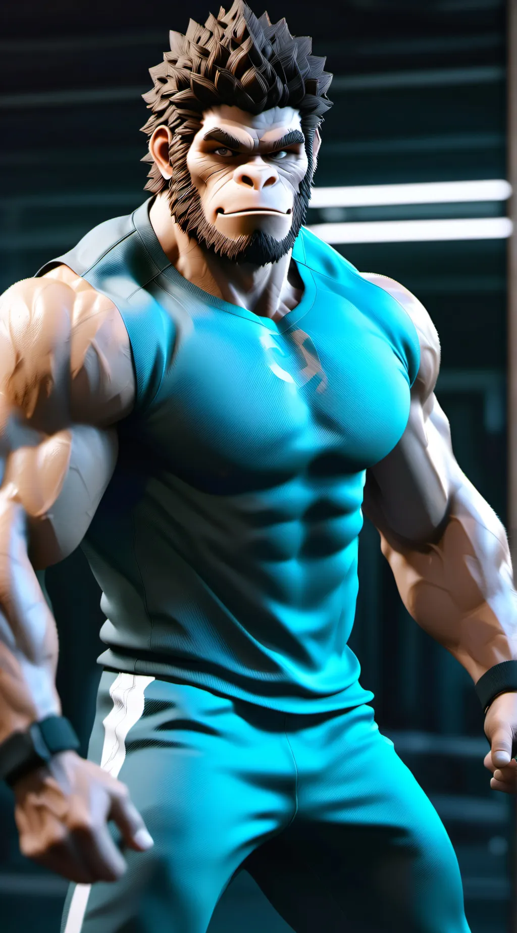 ai character: Ape-H background