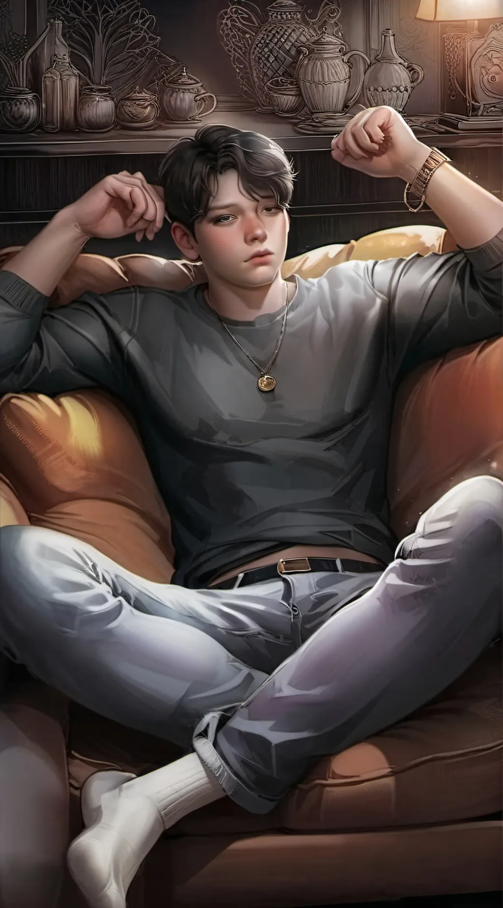 ai character: Paul McEntire  background