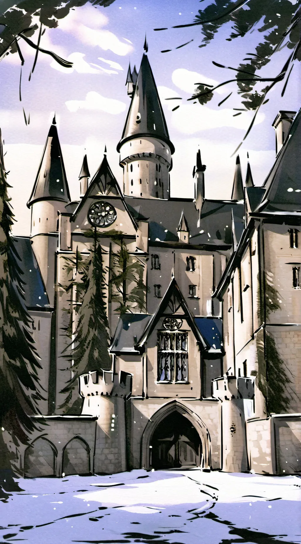 ai character: Hogwarts background