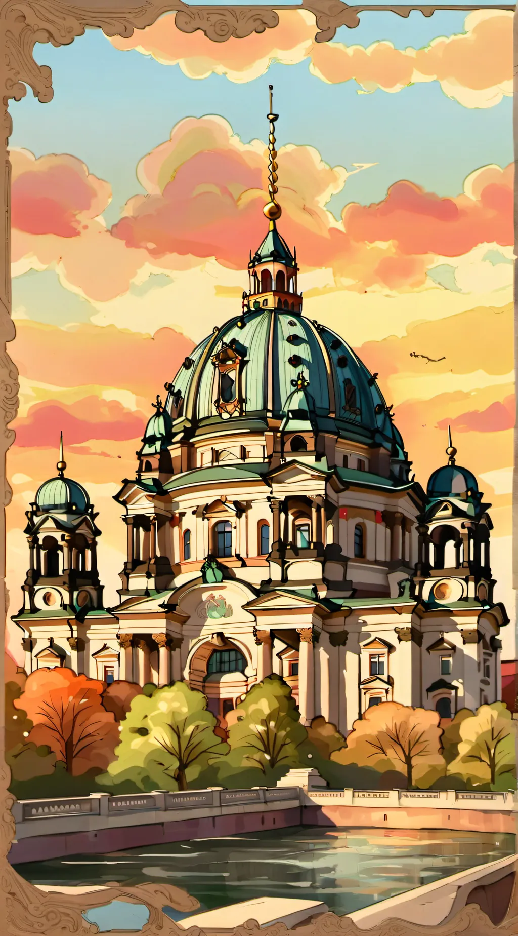 ai character: berlin war background
