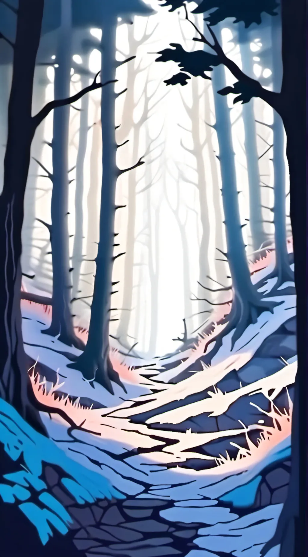 ai character: the forest background