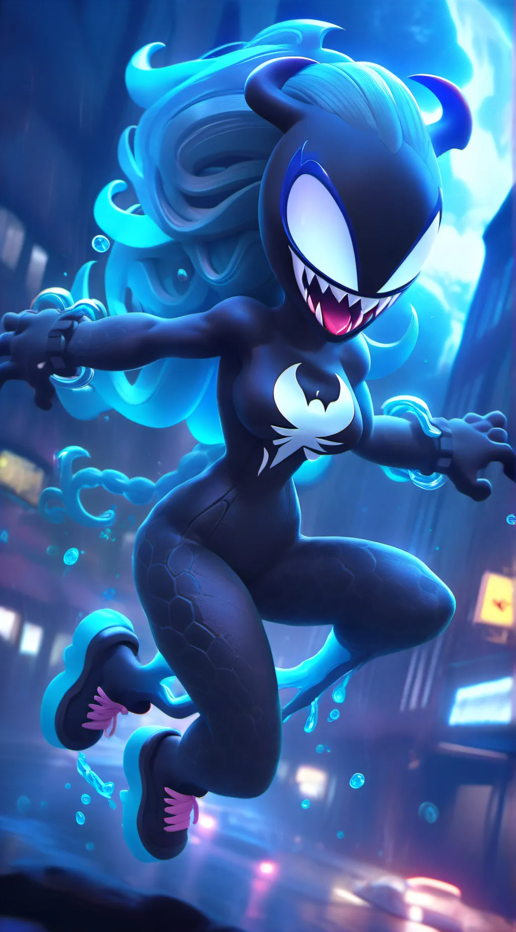 ai character: She-venom background
