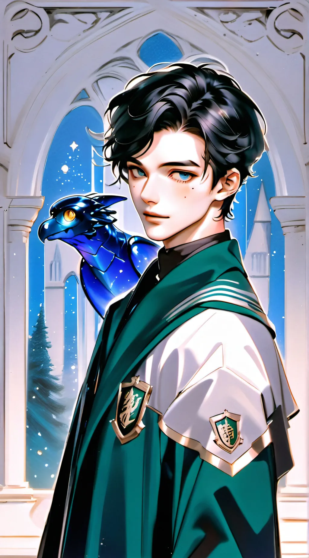 ai character: Regulus Black background