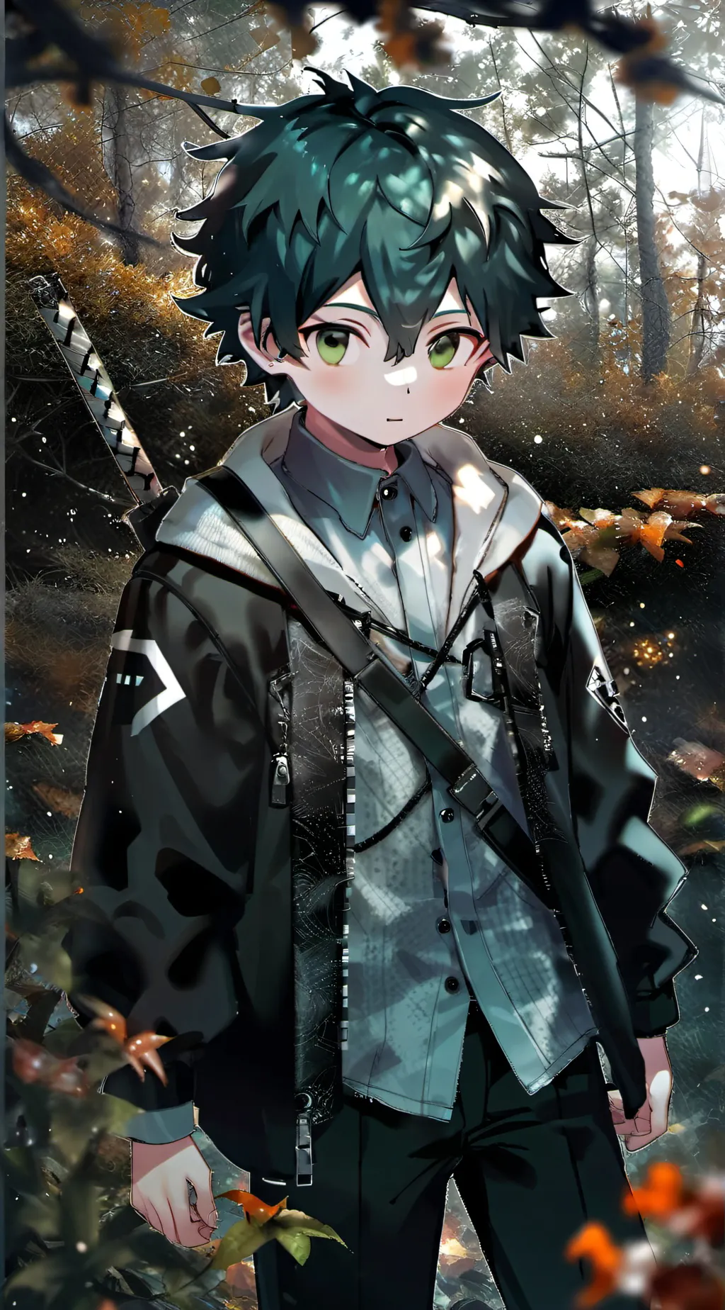 ai character: Bakugo (With deku) background