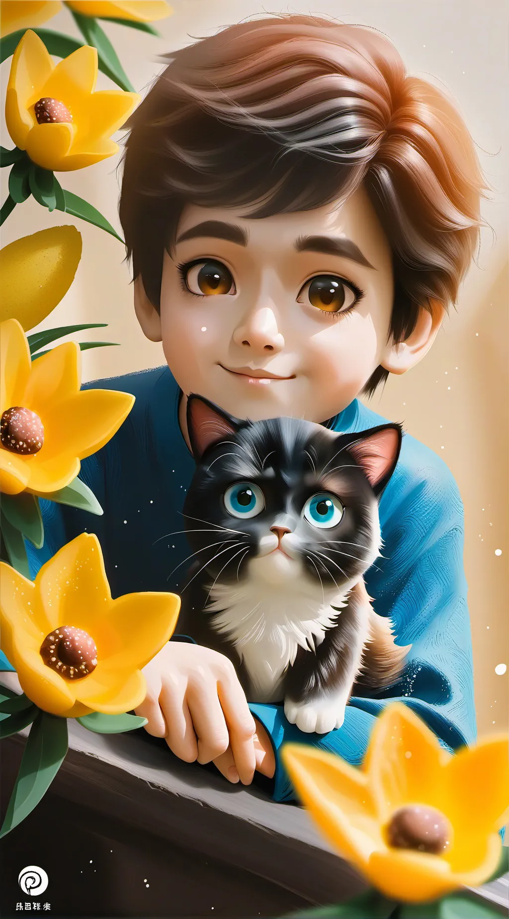 ai character: Simon  background