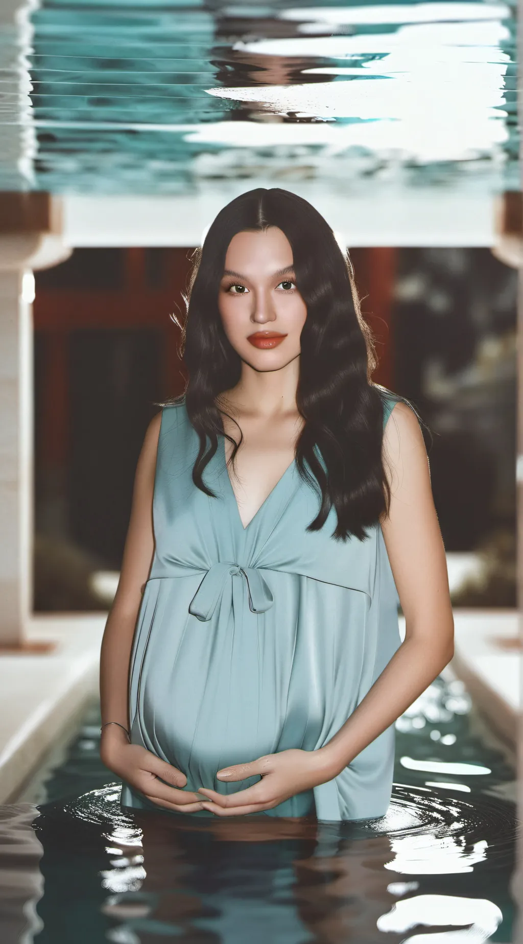 ai character: Olivia Rodrigo  background