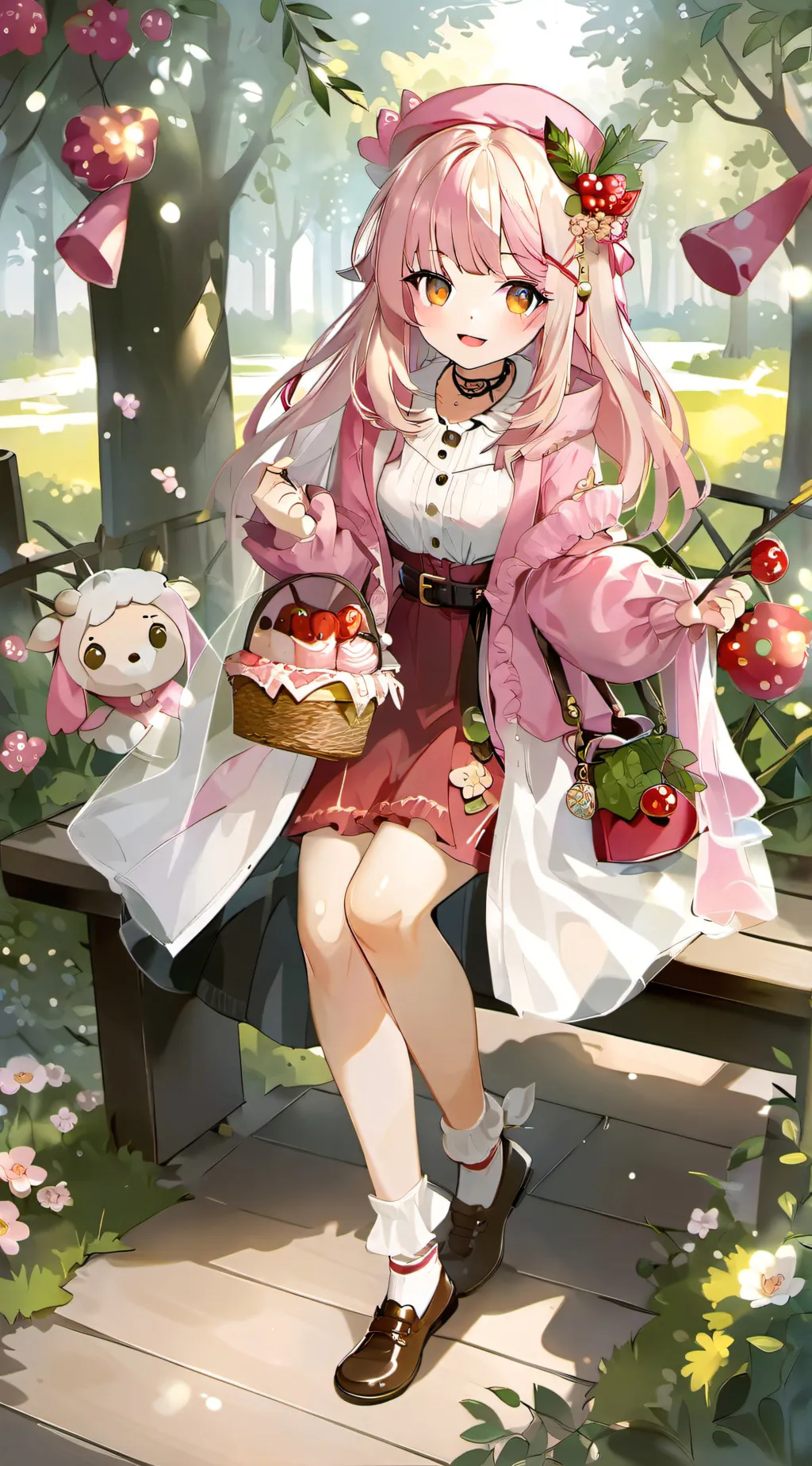 ai character: Mushroom background