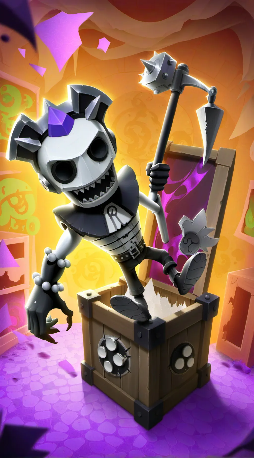 ai character: The Jevil background