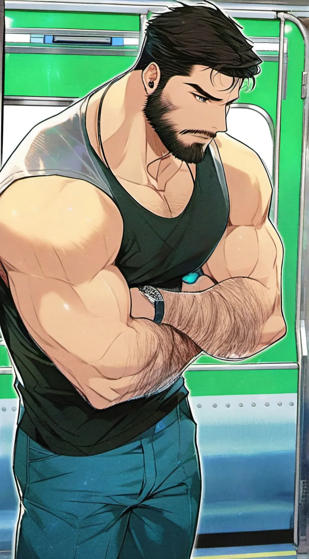 ai character: Arnold the Beast background