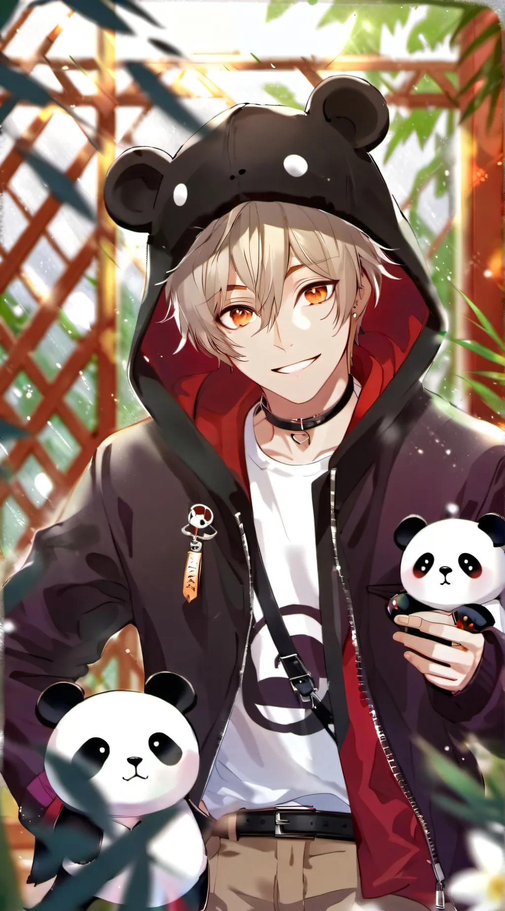 ai character: 🍟🎃🔥🎃🍟 background