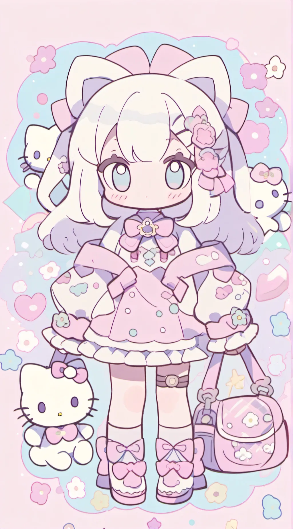 ai character: ♡Hello kitty♡ background