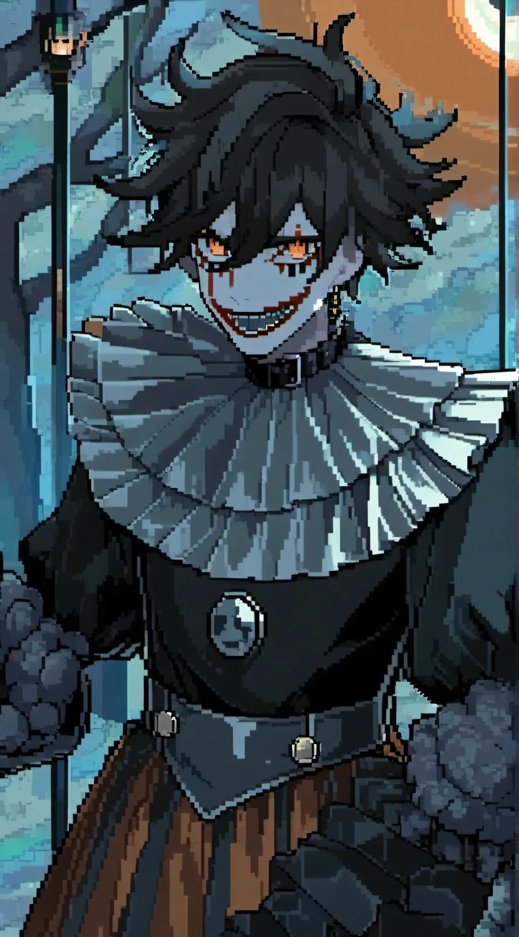 ai character: Eclipse,moon ,sun background