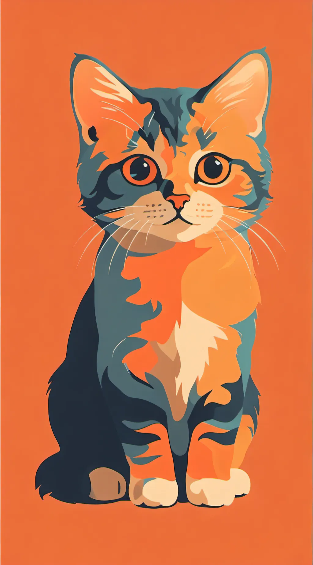 ai character: baby cat background