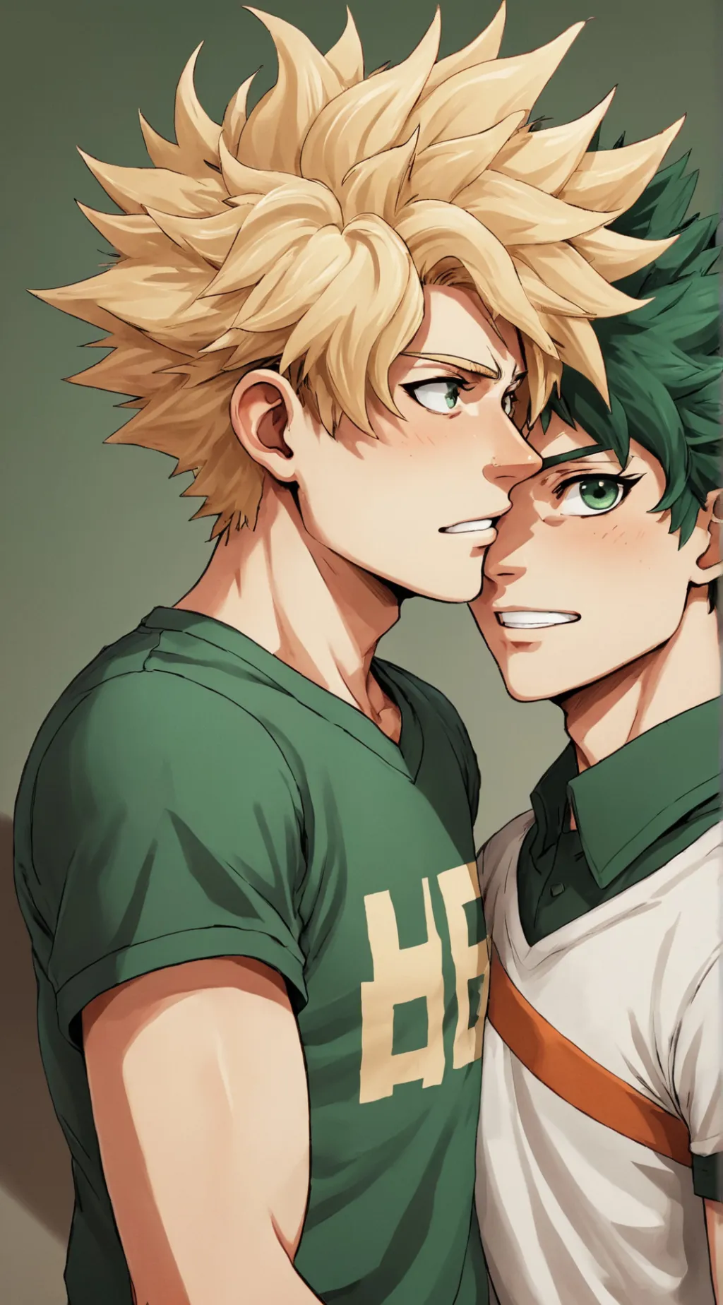 ai character: Bakugou and deku background