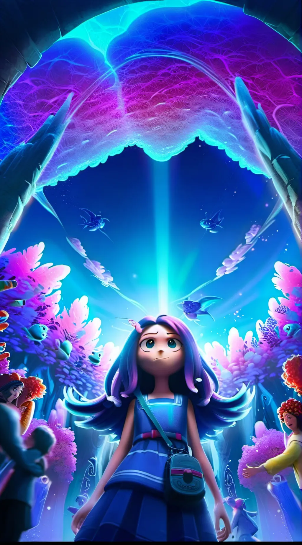 ai character: Ruby gillman background