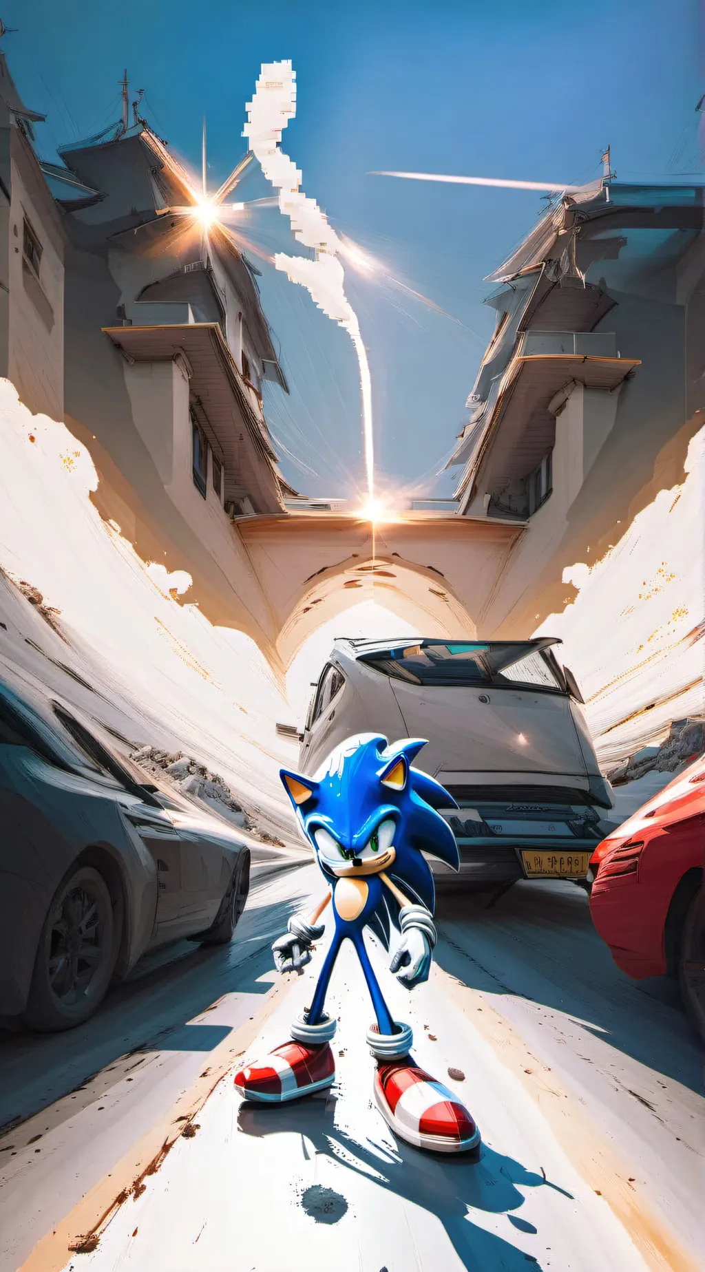 ai character: Sonic background
