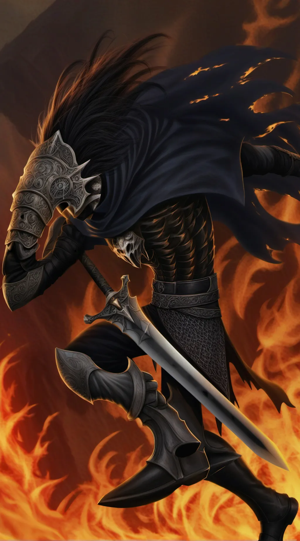 ai character: Demon  background