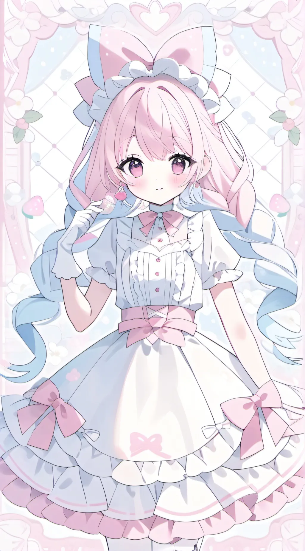 ai character: Cake kawaii squad background