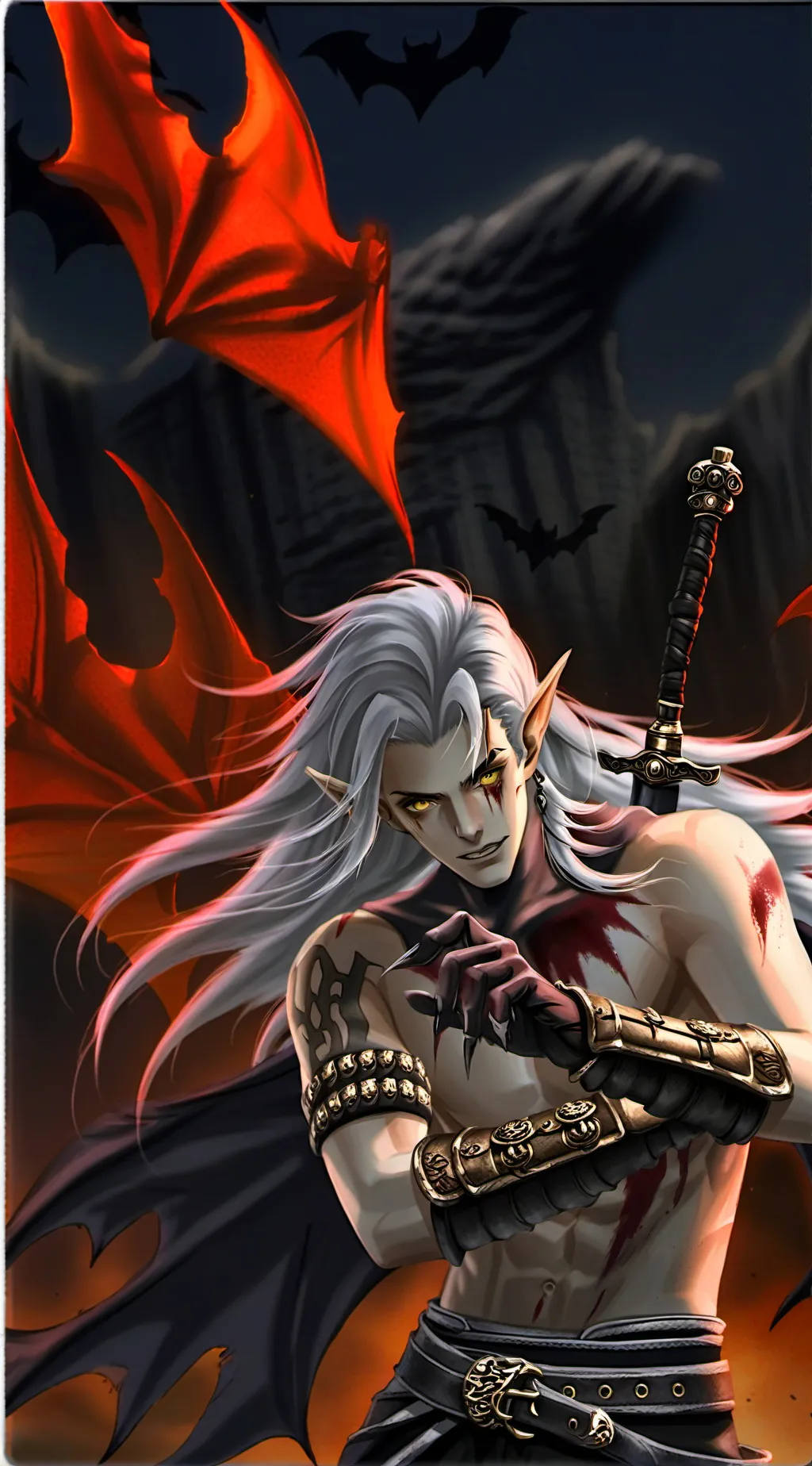 ai character: Kain background