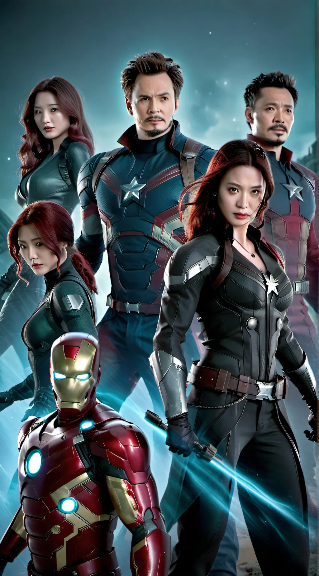 ai character: Avengers 3.0 background