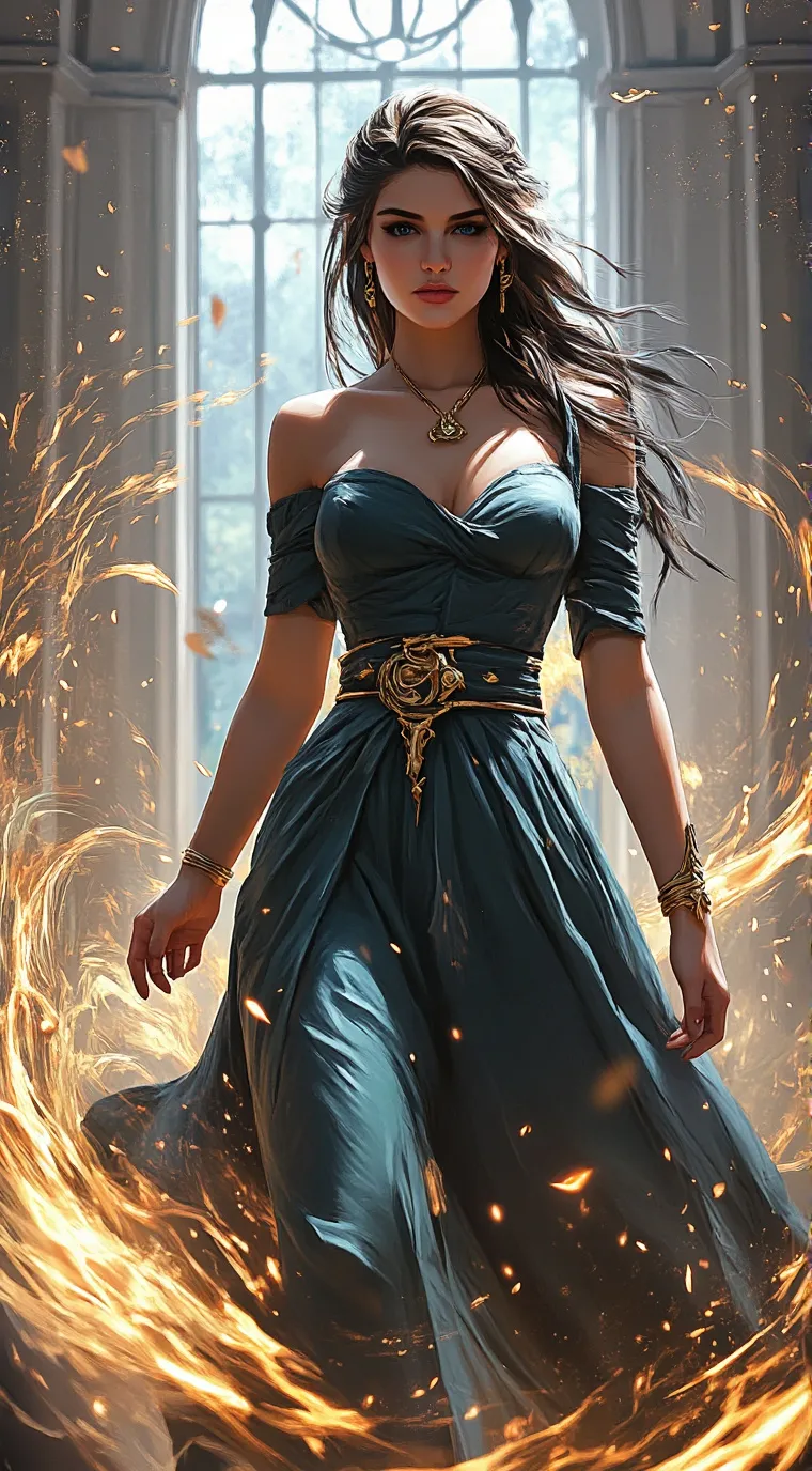 ai character: Aurora background