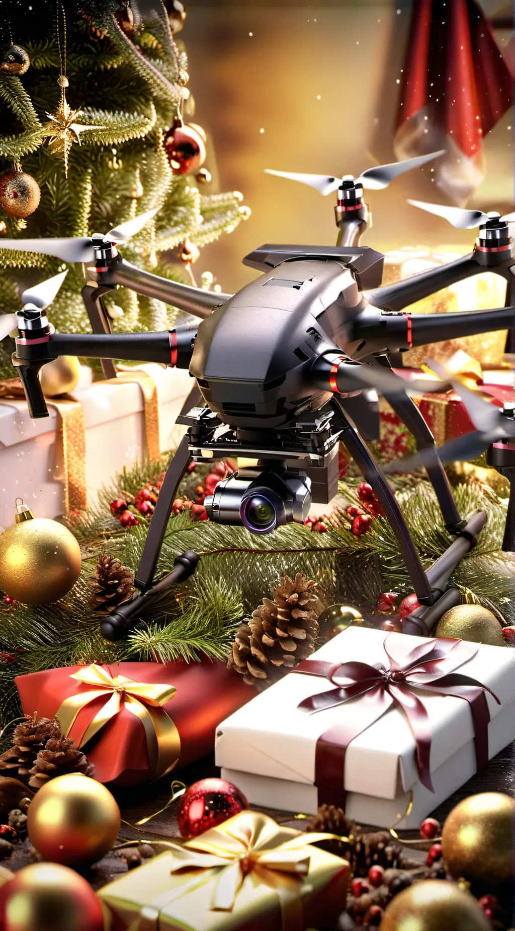 ai character: MD Christmas background
