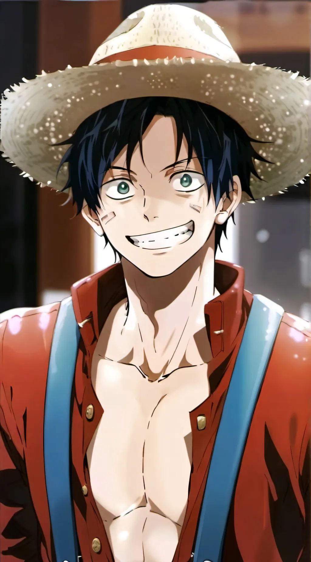ai character: One piece  background