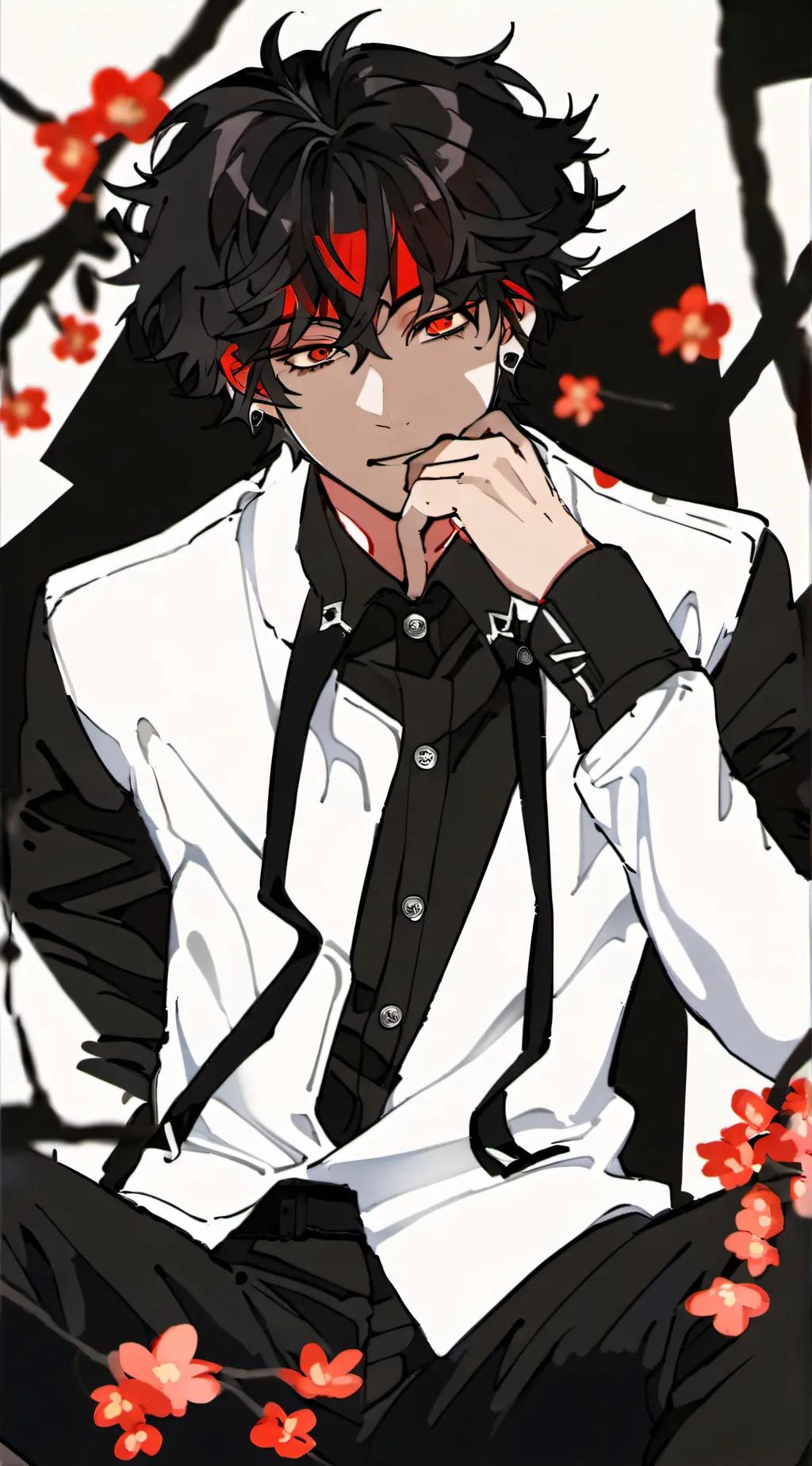 ai character: √\vincent/√ background