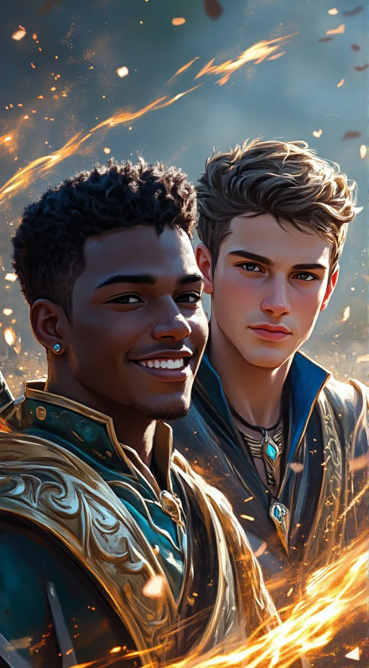 ai character: Cris e Miguel Lua background