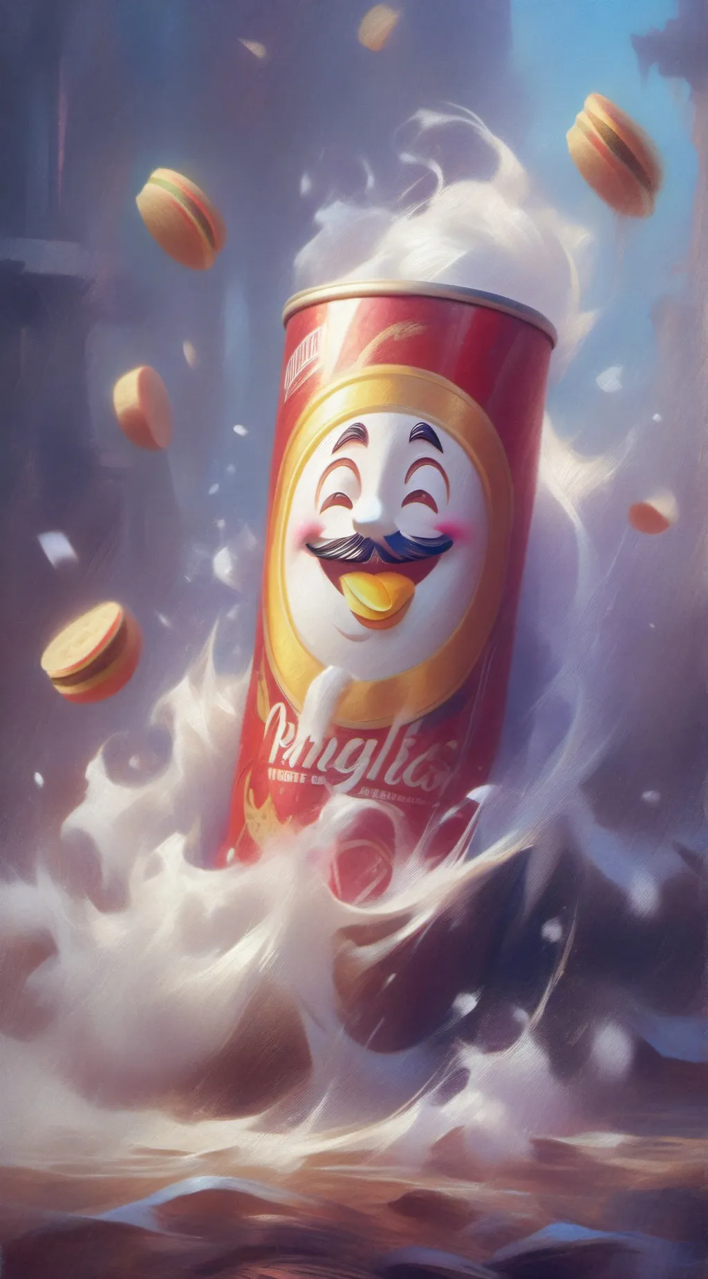 ai character: Pringles background