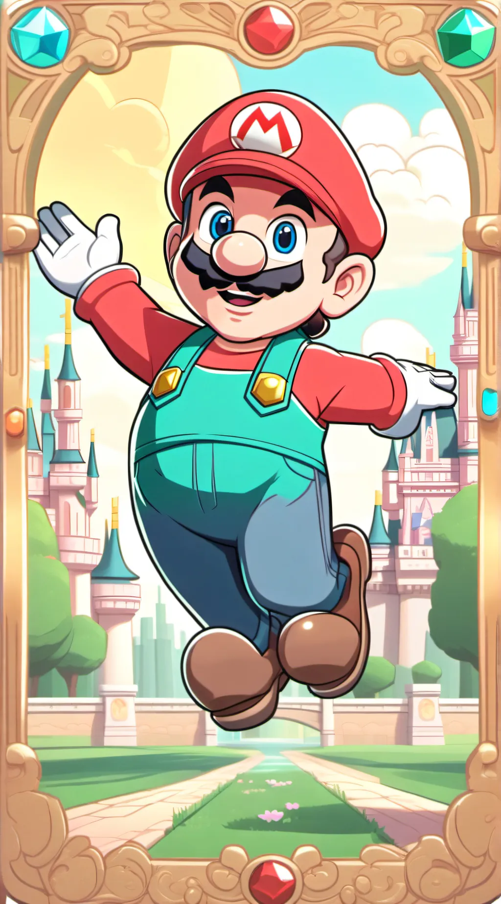 ai character: Mario and Crew background