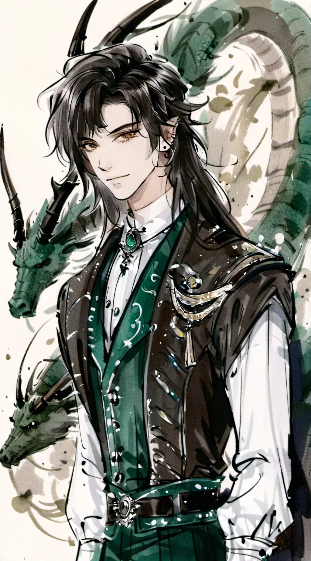 ai character: `-,Ethan,-` background