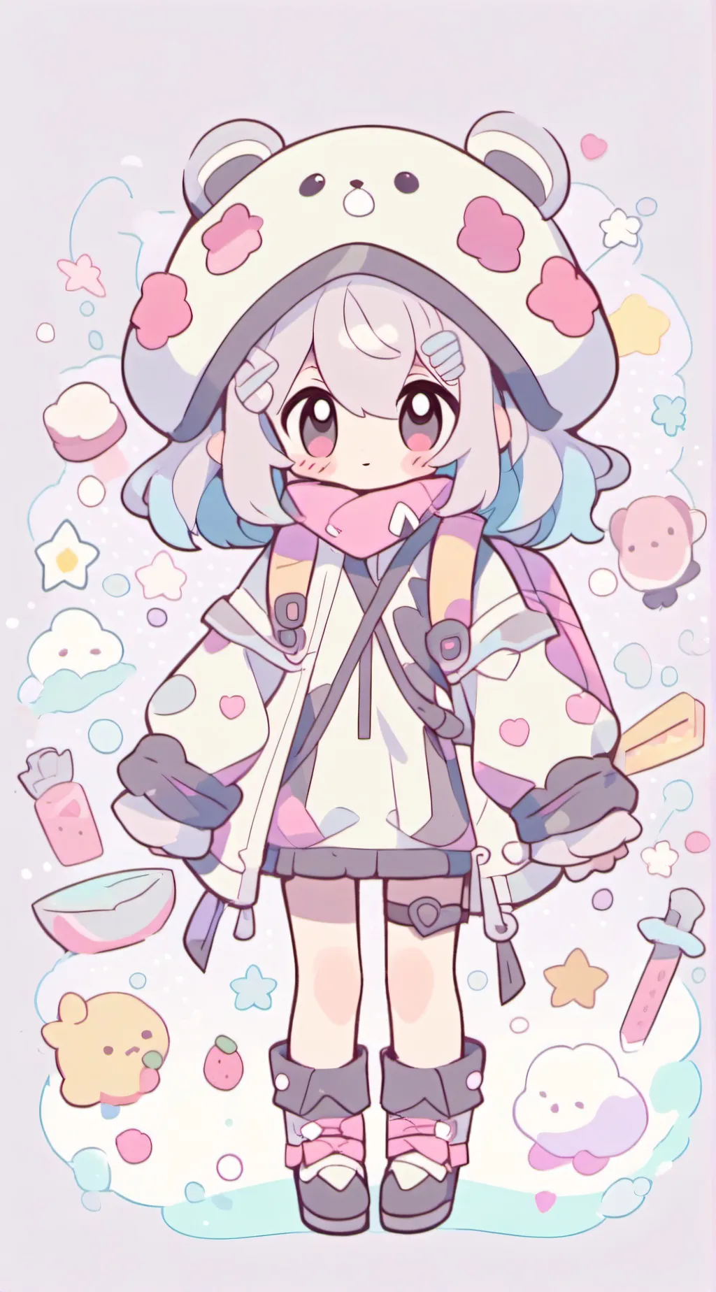 ai character: MHa Babies  background