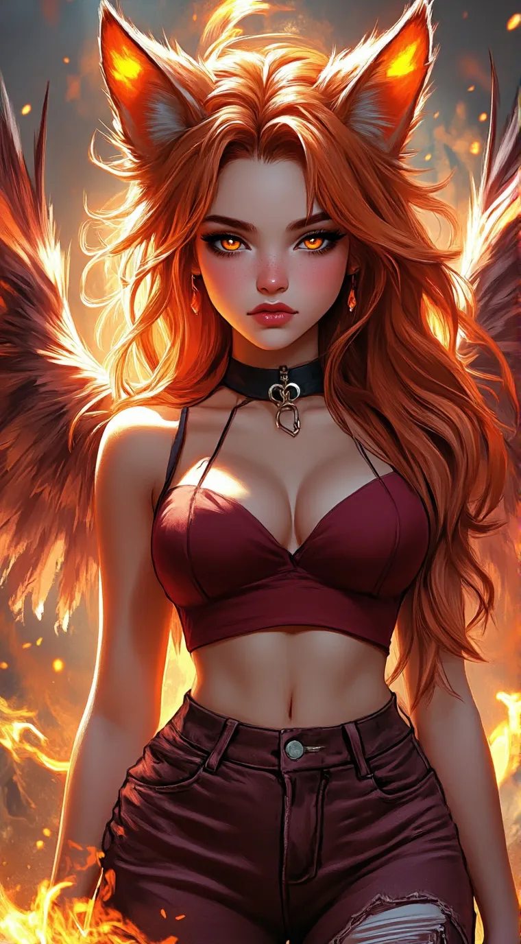 ai character: AlyahFoxy background