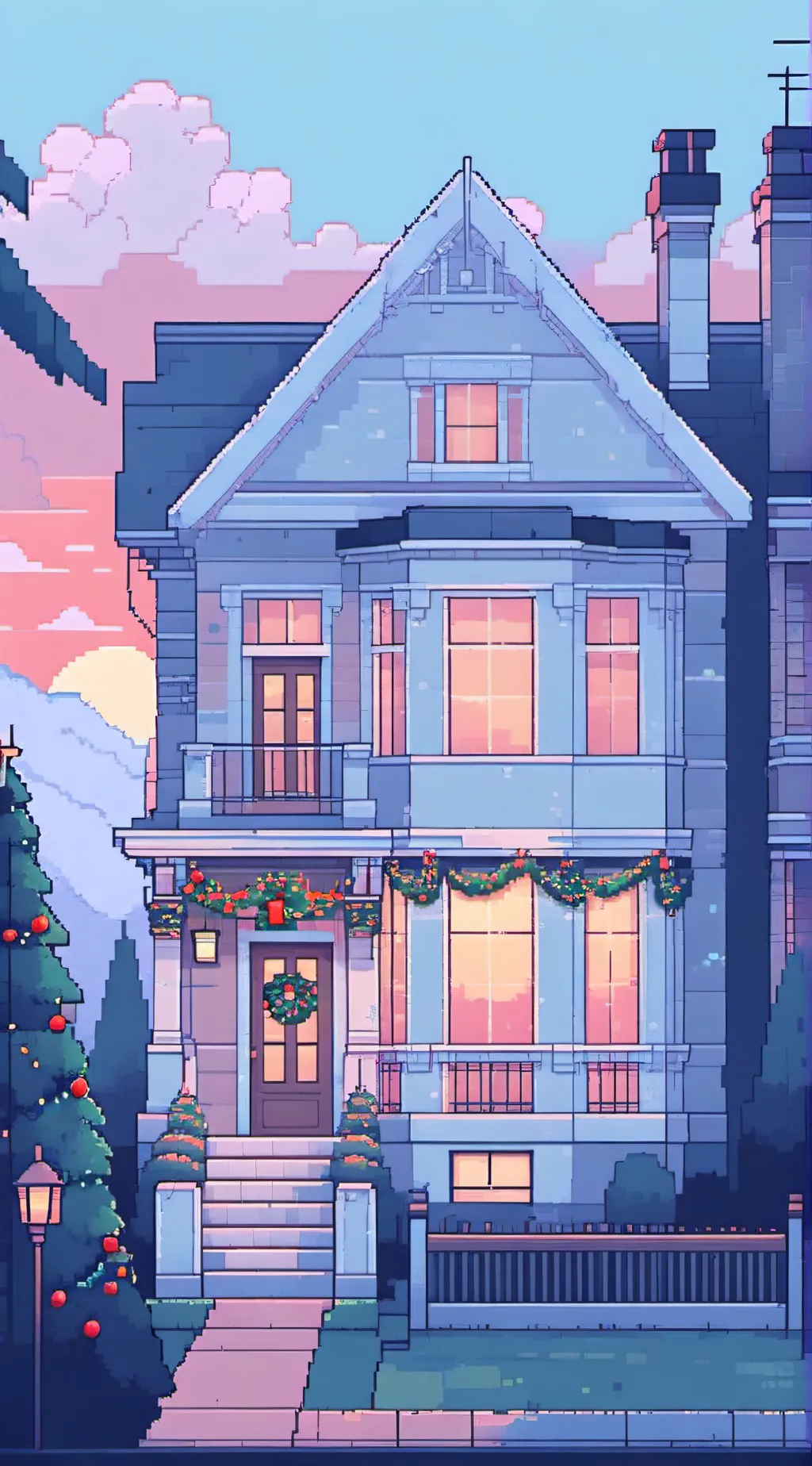 ai character: CHRISTMAS KNY background