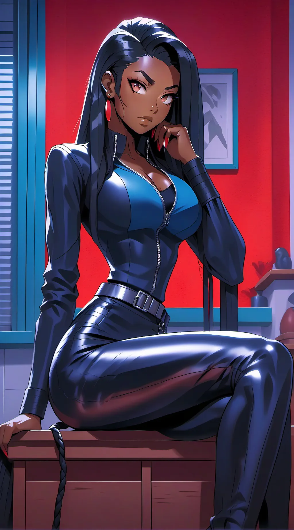 ai character: Janice Griffith  background