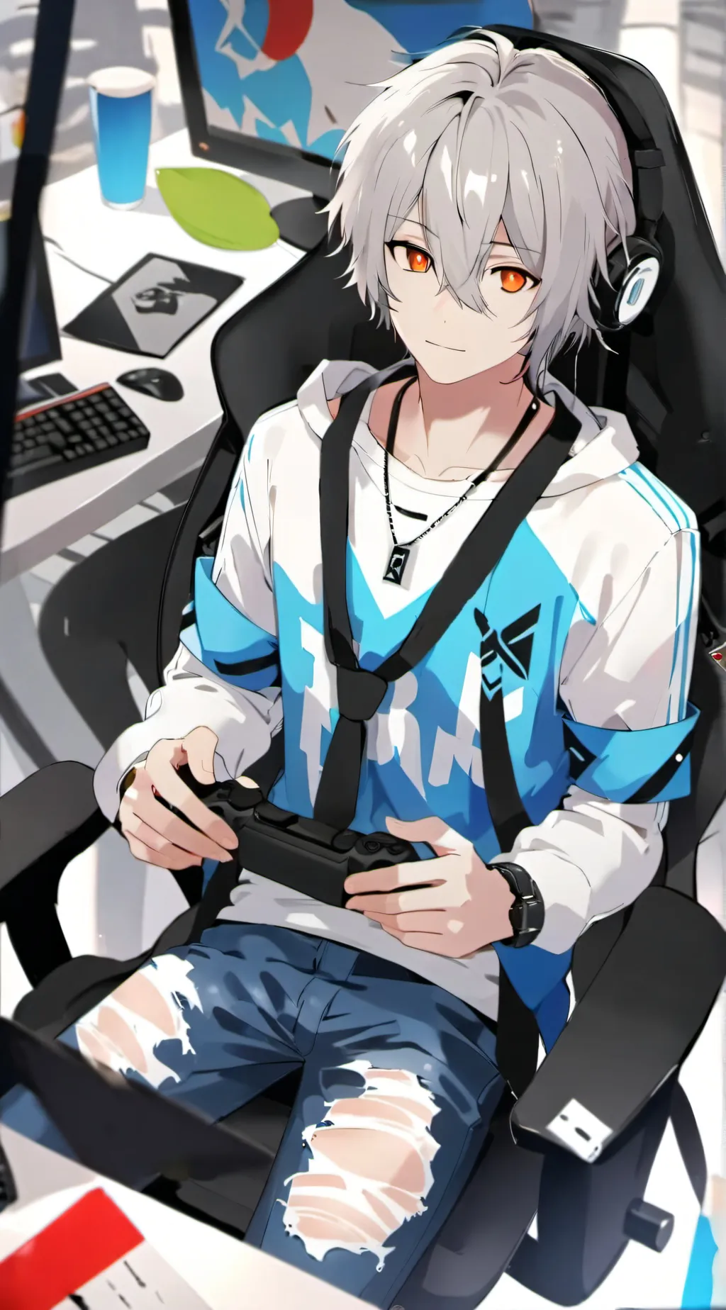 ai character: Carter background