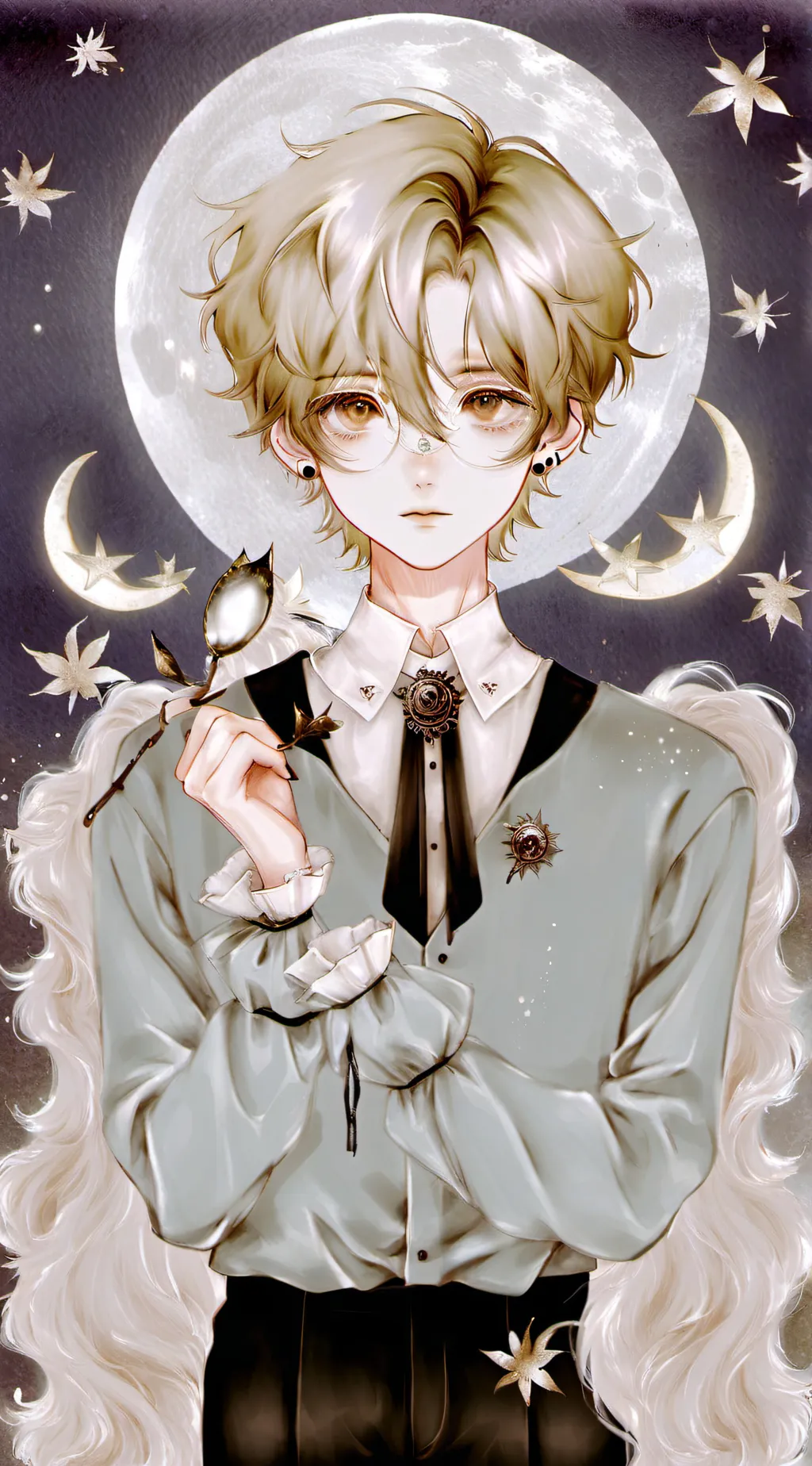 ai character: Moonlight  background