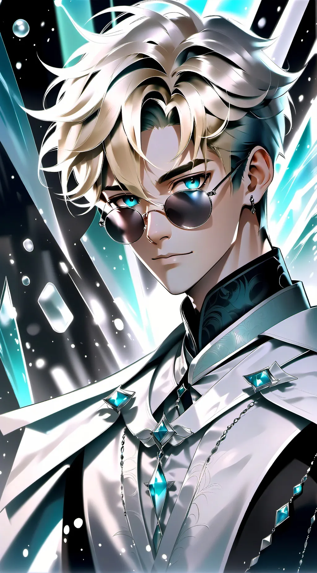 ai character: Prince Leonis 🌸🌠 background