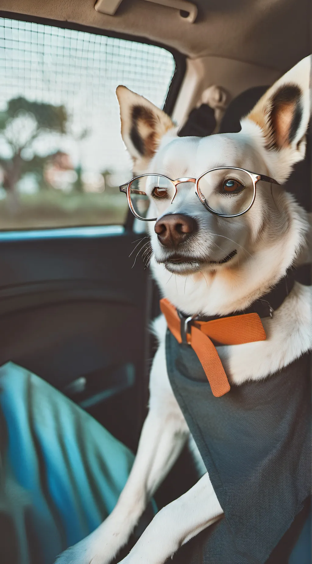 ai character: smart dog background