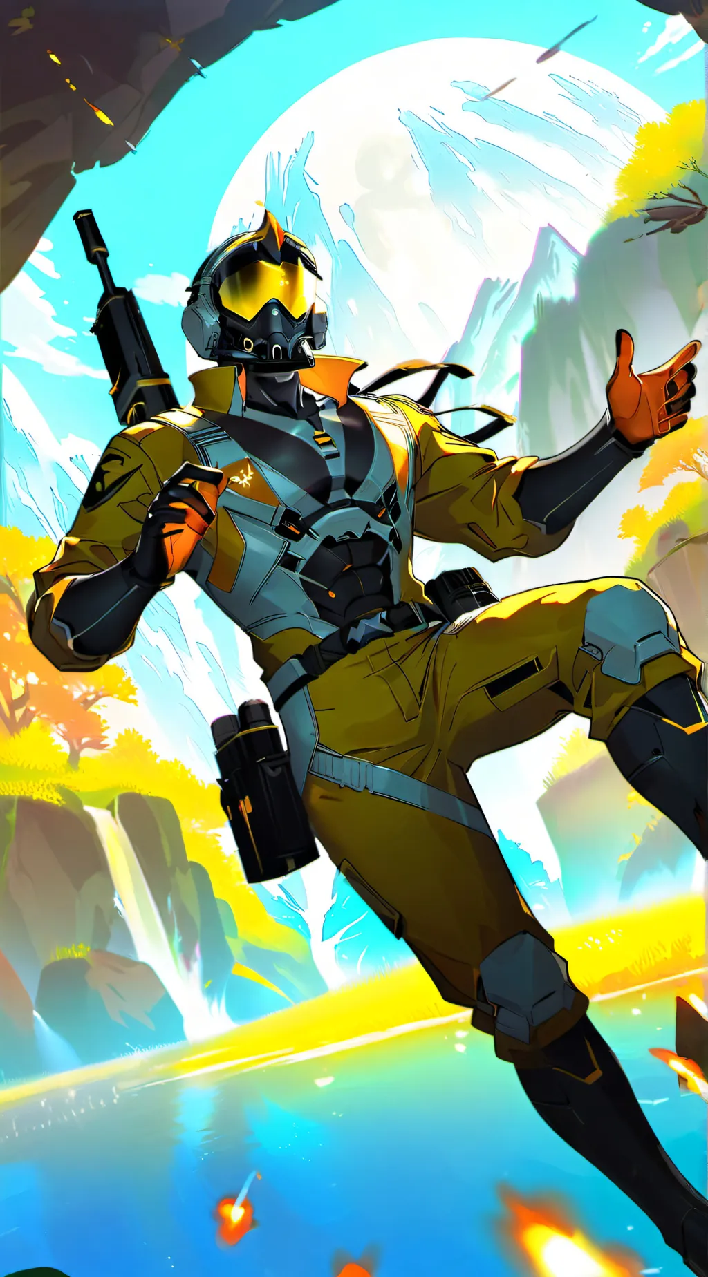 ai character: Fpe in Helldivers background