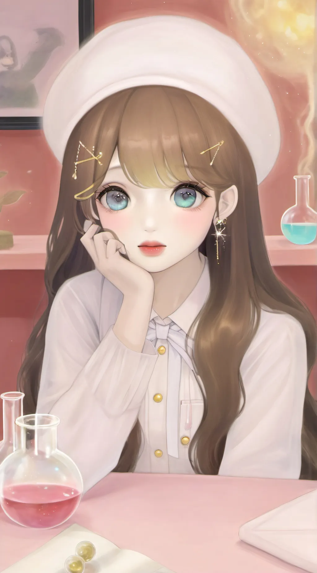 ai character: ,,,mm background
