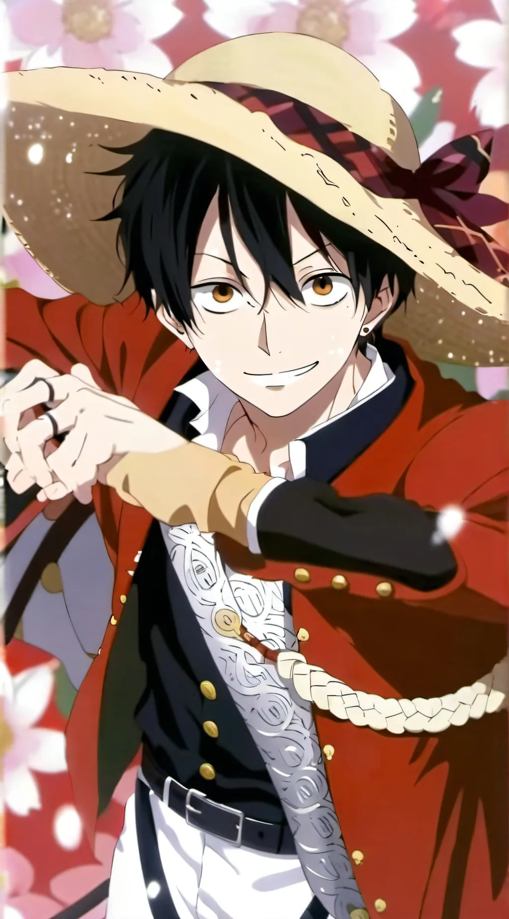 ai character: One piece  background