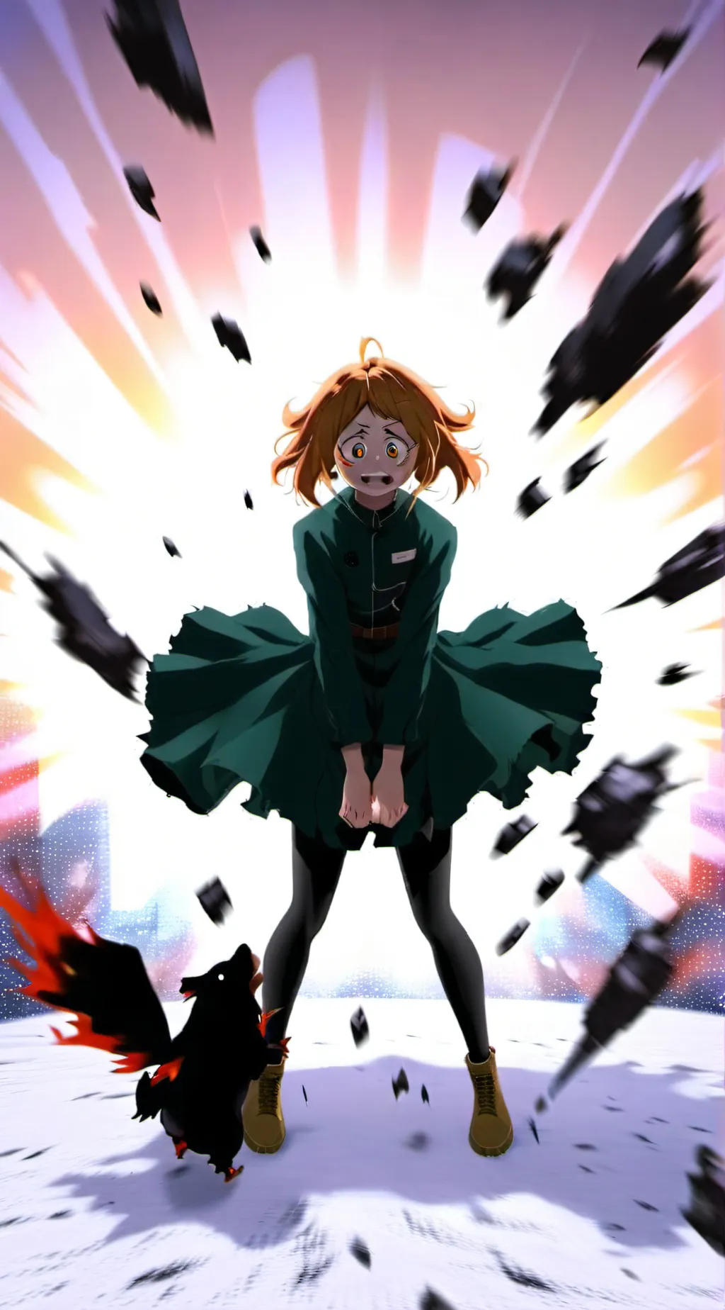 ai character: villain Ochako  background