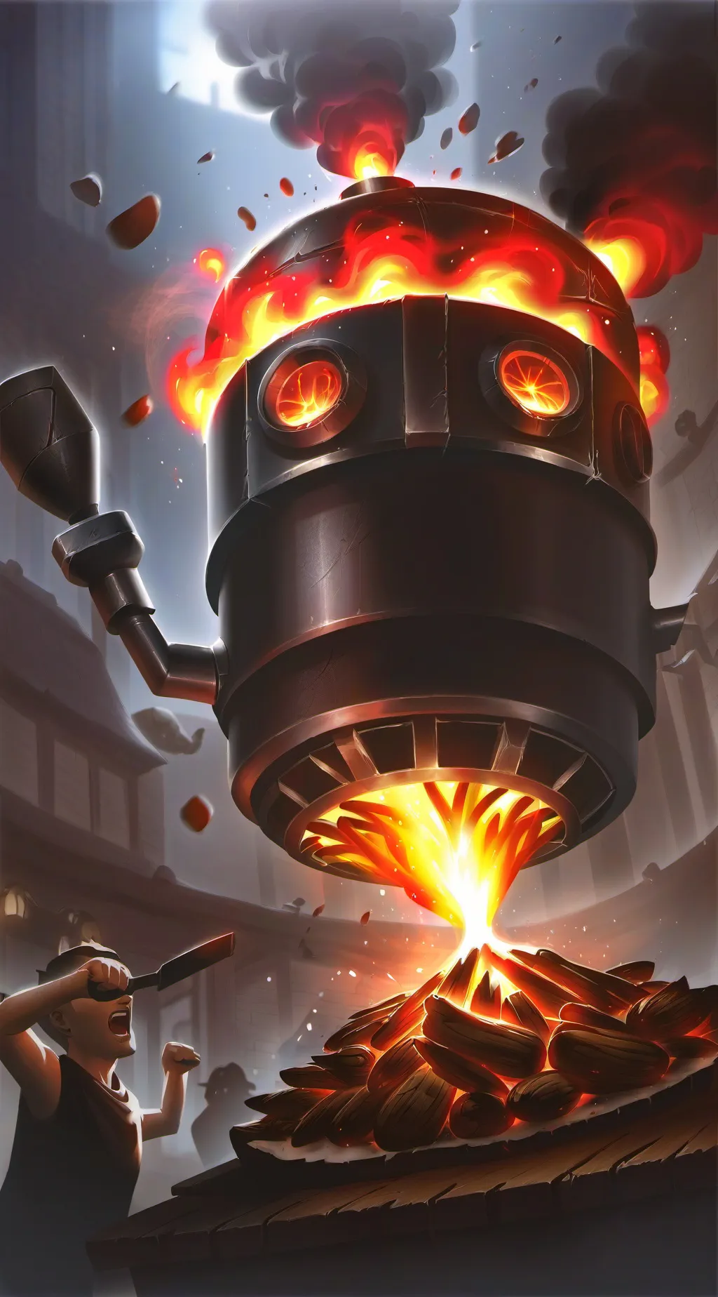 ai character: roast battle background